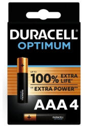 Duracell Optimum Alkáli Mikro Elem AAA B4 /4db DOAAA 5000394158726 (DOAAA)