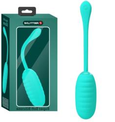 Pretty Love Ou Vibrator Kirk, 12 Moduri Vibratii, Silicon, USB, Turcoaz