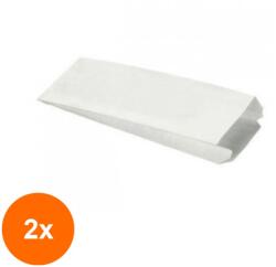 Bisbags Set 2 x 500 Pungi din Hartie Alba pentru Paine, 29 x 10 x 41 cm (SIB-2xBBG-PK931)