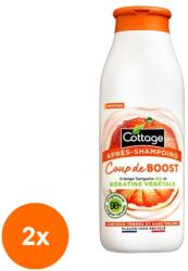 Cottage Set 2 x Balsam pentru Par Cottage, Boost, Portocale si Keratina, 250 ml