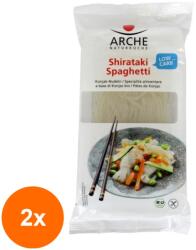 Arche Naturkuche - Asia Set 2 x Spaghette Shirataki pe Baza de Konjac, BIO, 150 g, Arche