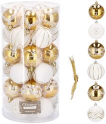  Ca0152 Karácsonyfa gömbök 7 cm 30 db (CA0152)