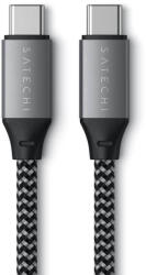 Satechi USB-C - USB-C Töltőkábel - 100 W, 2 m, Fekete/Szürke
