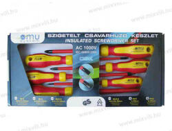 OMU System CSK "slim" süllyesztett csavarhúzó készlet 1000V szigetelt kivitel (CSK)