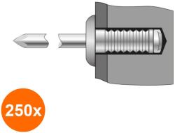 Bralo Set 250 x Pop-nituri Ingropat Cap Bombat Aluminiu-Otel-4.8 X 18 (COR-250xBR.1700004818S)