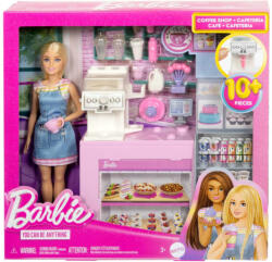 Mattel Set de joaca cu papusa Barbie, Coffee Shop, HXN94 Papusa Barbie