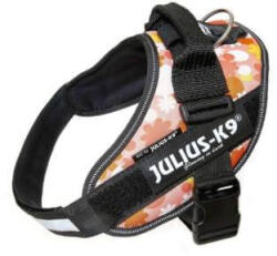 Julius-K9 IDC Powerhám, felirattal, Rózsaszínen virágok - Mini-Mini