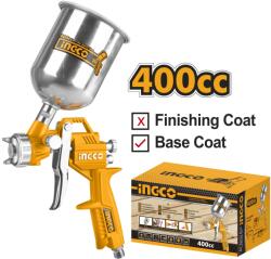 INGCO Pistol de Vopsit cu aer Vas Metal Sus 400ml, 1.5mm Ingco ASG4041 (ASG4041)