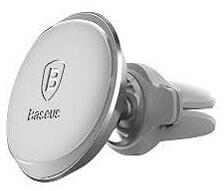 Baseus Air Vent mágneses, univerzális autós tartó, kábel tartóval, ezüst (SUGX-AOV)