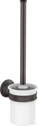 Hansgrohe AXOR MONTREUX fali wc-kefe, szálcsiszolt fekete króm 42035340 (42035340)