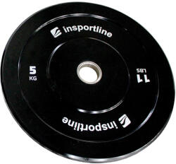 inSPORTline Gumis súlytárcsa inSPORTline Bumper Plate Lite 5 kg 50 mm Súlytárcsa