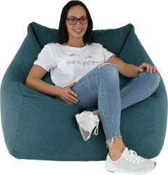 TEMPO KONDELA Fotoliu tip sac, material textil verde, URASON