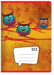 Junior Caiet A5, 10 coli - cu linii 512