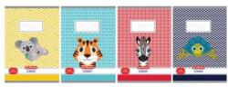 Herlitz Caiet Herlitz 512, A5, liniat, 70g/m2, mix de motive cu animale drăguțe
