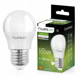 Lumileds P45 E27 LED izzó 10W = 100W 990lm 4000K semleges 180°-os tejszerű CCD LUMILED (LUMLEDH0017)