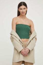 By Malene Birger top női, spanyol nyakkivágású, zöld - zöld S