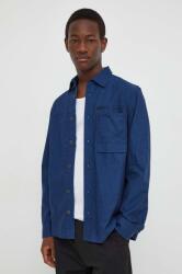 G-Star RAW pamut ing férfi, galléros, sötétkék, regular - sötétkék M - answear - 33 990 Ft