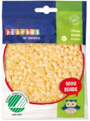 Playbox PlayBox: 5mm-es MIDI vasalható gyöngy 1000db-os halvány sárga színben (2456587) - jatekshop