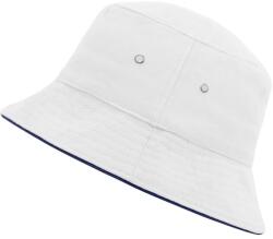 Daiber Pălărie din bumbac MB012 - Albă / albastru închis | L/XL (MB012-90751)