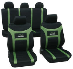 Petex Set complet huse scaune universale verde-negru Super Speed PETEX (22974813PX)
