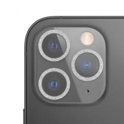 AppleKing Sticlă securizată cu ramă strălucitoare pentru a proteja obiectivele camerei foto pentru iPhone 11 Pro / 11 Pro Max - argintiu (65593)