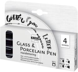 Filctollak üveg és porcelán festésre KREUL Handlettering / 4 részes készlet ()