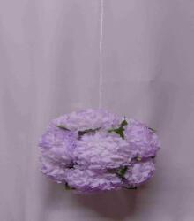  Selyemvirág gömb (25 cm) - lila