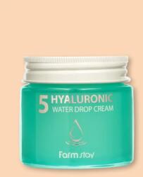 Farm Stay Cremă hidratanta cu 5 tipuri de acid hialuronic Hyaluronic 5 Water Drop Cream - 80 ml