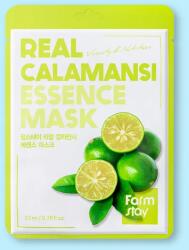 Farmstay Mască tip șervețel cu esență Calamansi Real Calamansi Essence Mask - 23 ml / 1 buc Masca de fata