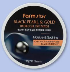 Farmstay Black Pearl&Gold Hydrogel Eye Patch szemtapaszok - 90 g / 60 db