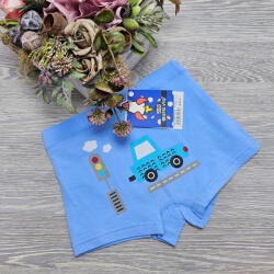 Aura Via Fiú boxer autó mintás 6-7 év, Babakék 71167