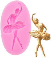 Szilikon fondant és marcipán mintázó - Balerina, táncos (88012)