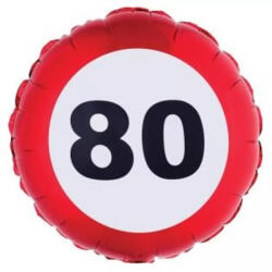 FunnyFashion Szám, Számos lufi 18" 45cm - 80-as lufi Sebességkorlátozó, (LUFI238724)