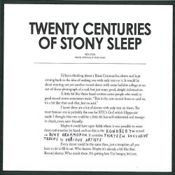 Various Twenty Centuries Of Stony Sleep