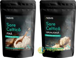 NIAVIS Pachet Sare Celtica Fina 500g + Sare Celtica Grunjoasa 500g