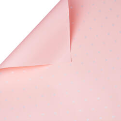 Valex Decor Pici pöttyös fólia ív 58cm x 58cm, 20db - Púder rózsaszín (SMD58-19)