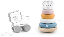 Viga Toys Set stivuitor si jucarie de tras urs polar, polarb viga (44227) - bekid