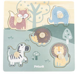 Viga Toys Puzzle cu manere - animale, polarb viga (44068) - bekid
