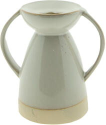 Clayre & Eef Suport lumanare portelan bej 9x7x9 cm (6CE1523)