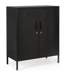 Bizzotto Comoda 2 usi otel negru Cambridge 40x80x101.5 cm (0746912) Comoda