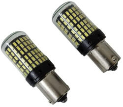  Set 2 becuri auto, LED alb, canbus BA15S, 21W
