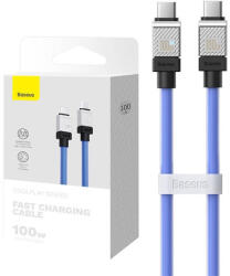 Baseus CoolPlay USB-C / USB-C töltő- és adatkábel, 100W, 1m, kék (CAKW000203)