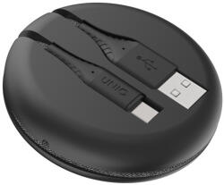 Uniq Halo USB-C töltő- és adatkábel, 1.2m, fekete - phoner