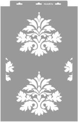 MyWall Damasc 01 stencil - 3D - 38x60 cm maxi 1