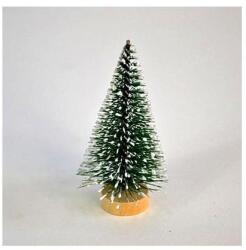  Fenyőfa zöld, fa talppal, magassága: 6 cm