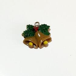 Műanyag harangok, charm. Mérete: 20x20 mm