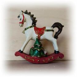  Hintaló ajándékokkal, polyresin. Mérete: 70x80x20 mm