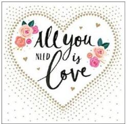  Szalvéta All you need is love