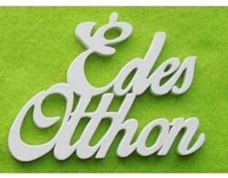  Fehér fa /Édes otthon felirat, mérete: 95x70x3 mm