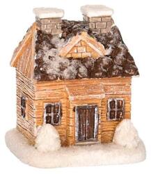  Havas ház kéményekkel, poly. Mérete: 45x35x49 mm